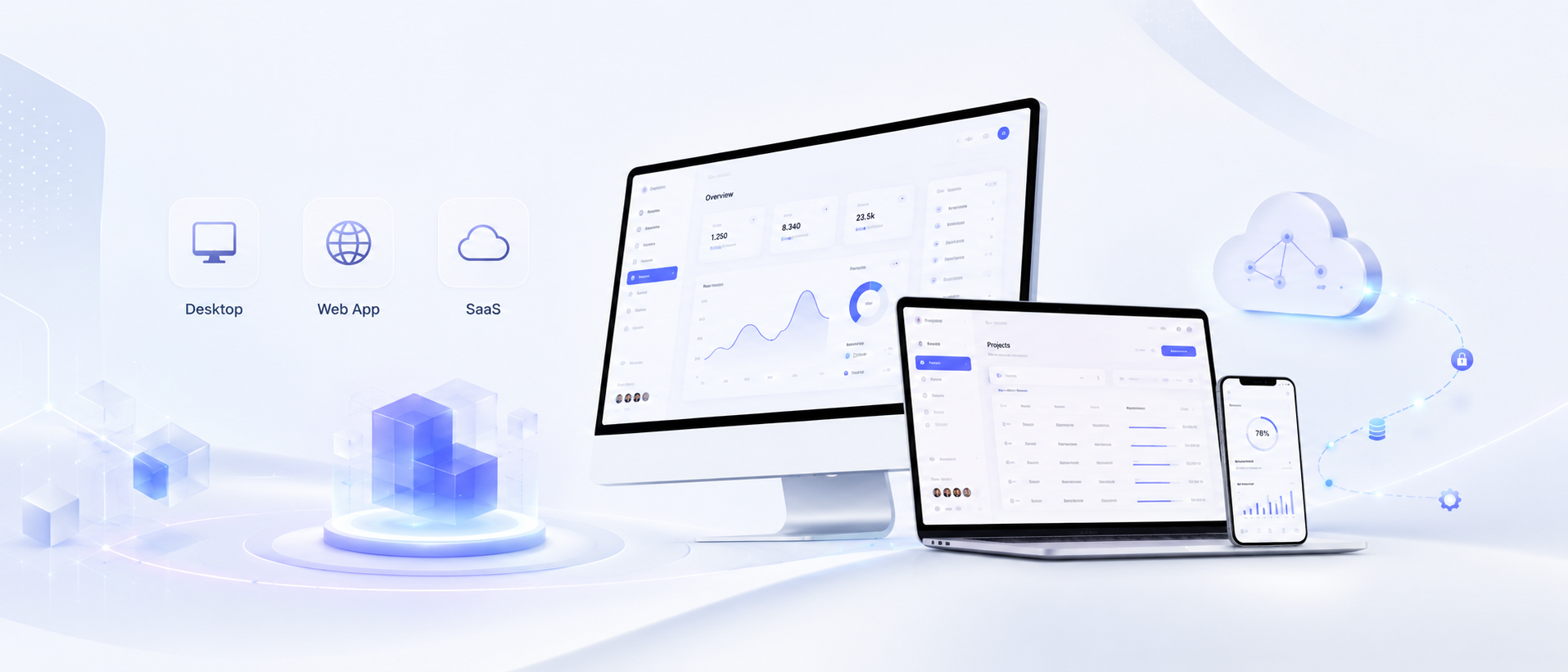 Individuelle Softwareentwicklung Köln, Desktop App, Web App, SaaS und Mobile Entwicklung